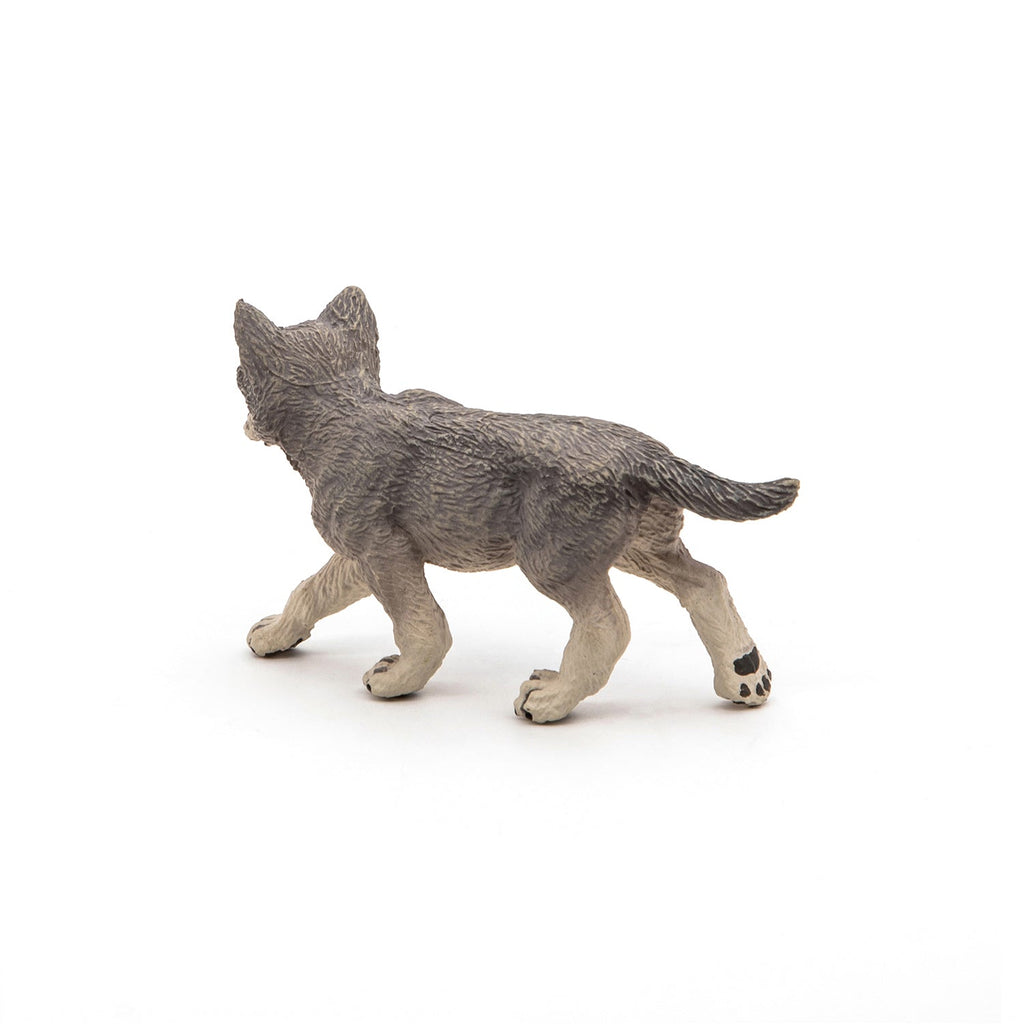 Figurine Louveteau gris Papo - animal sauvage