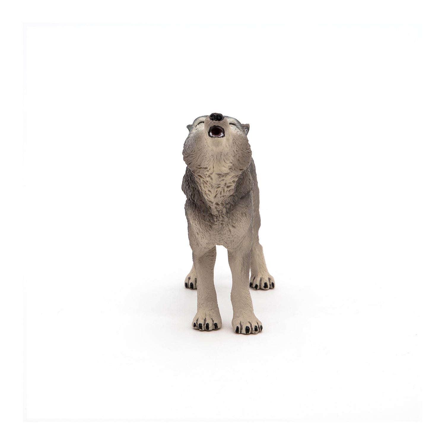 Figurine Loup hurlant Papo - animal sauvage