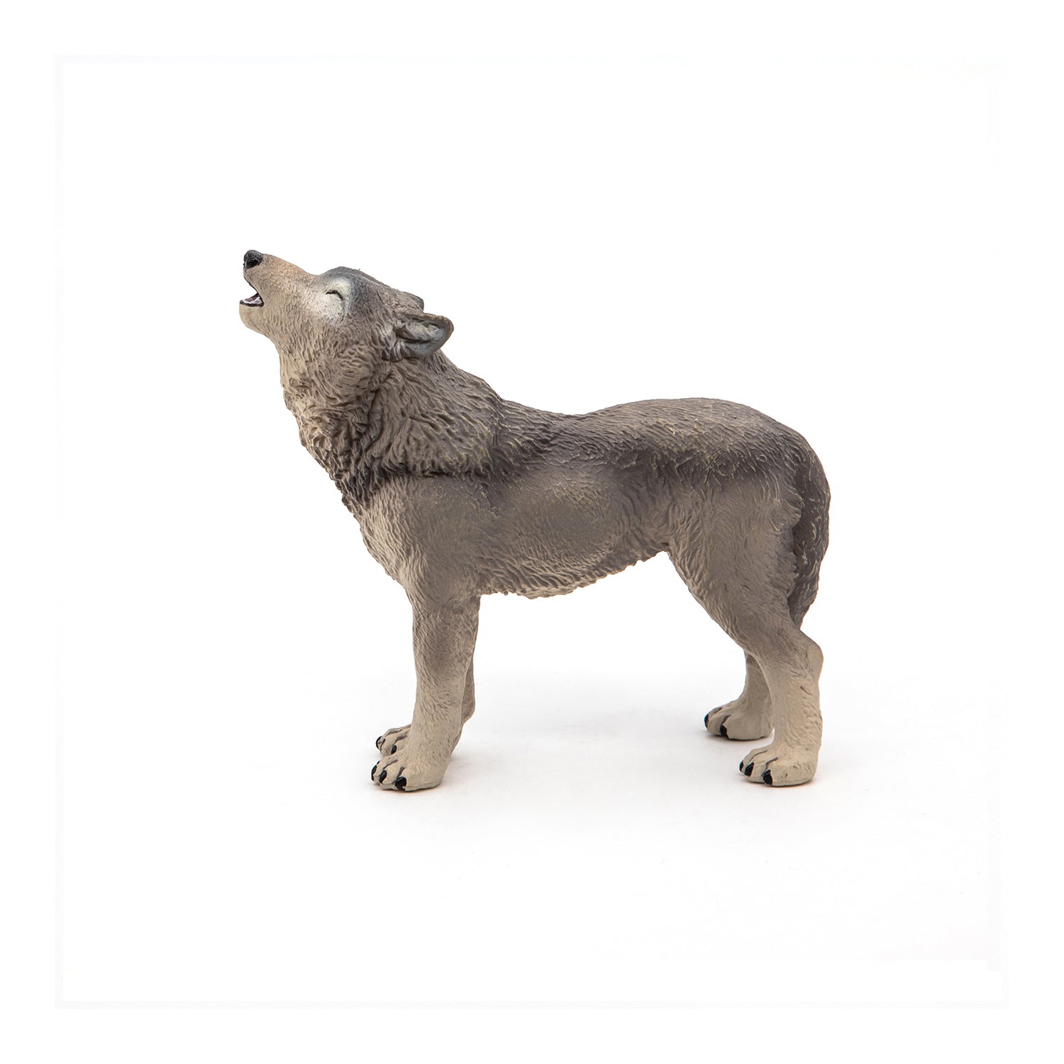 Figurine Loup hurlant Papo - animal sauvage