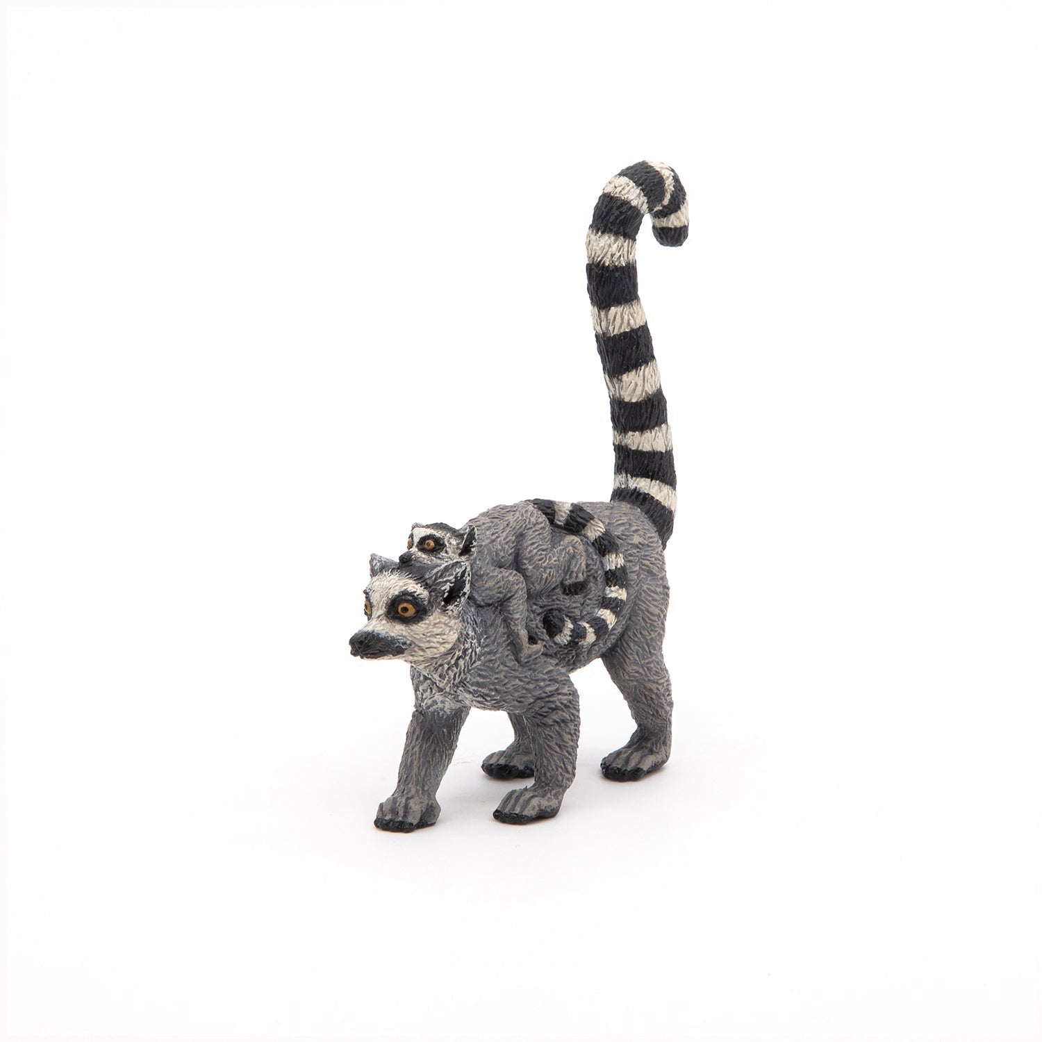 Figurine Lémurien et son bébé Papo - animal sauvage