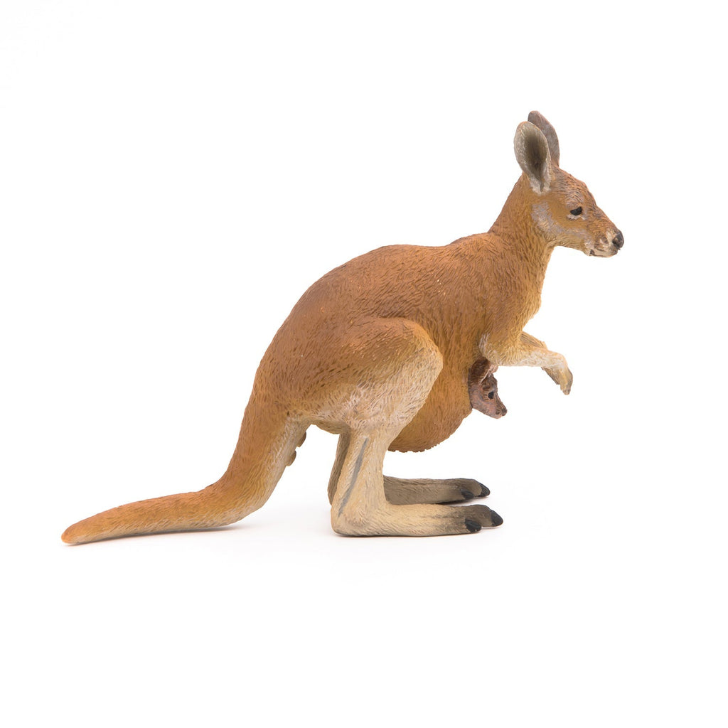 Figurine Kangourou et son bébé Papo - animal sauvage