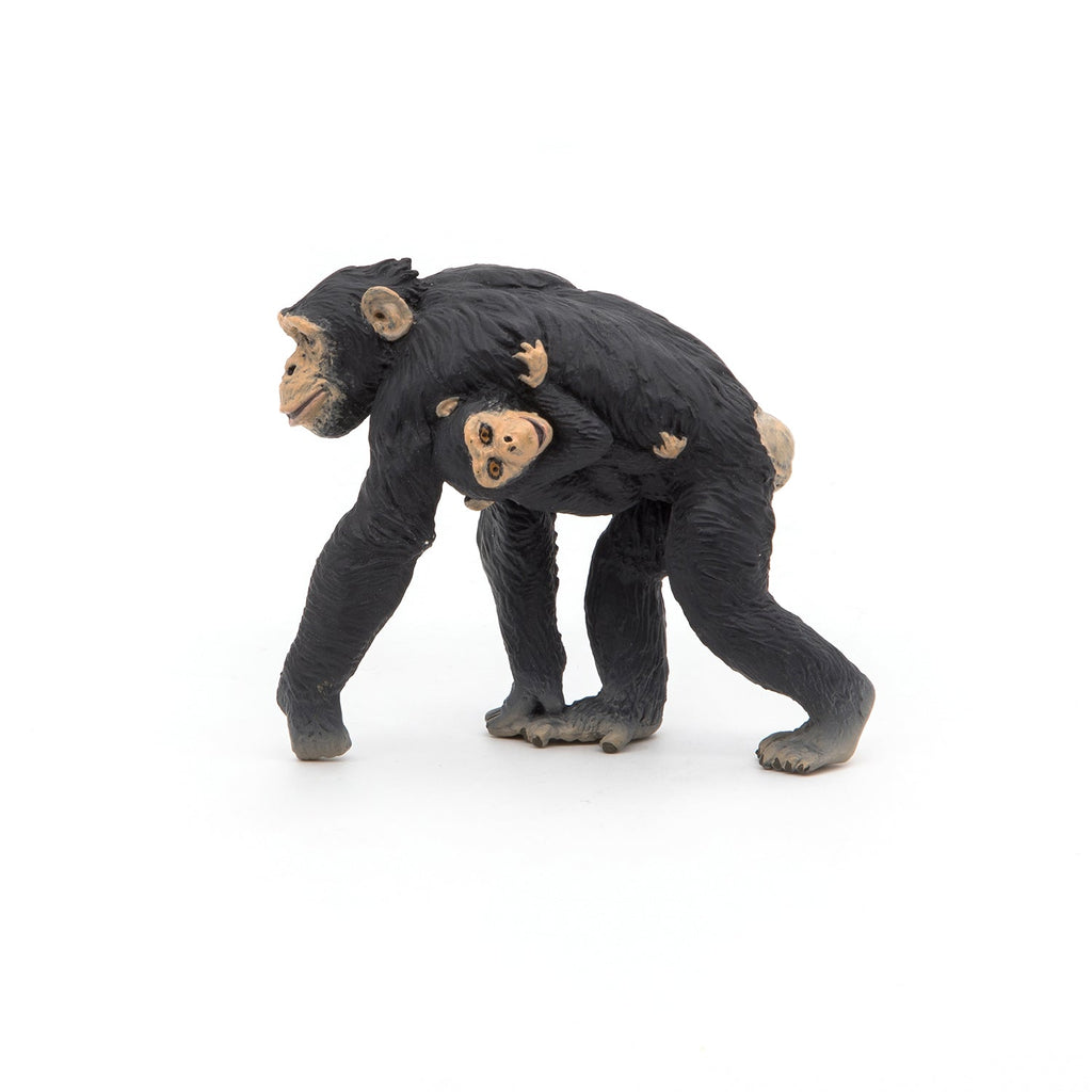 Figurine Chimpanzé et son bébé Papo - animal sauvage