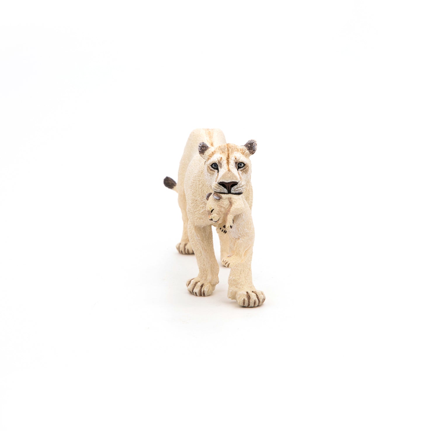 Figurine Lionne blanche avec lionceau Papo - animal sauvage