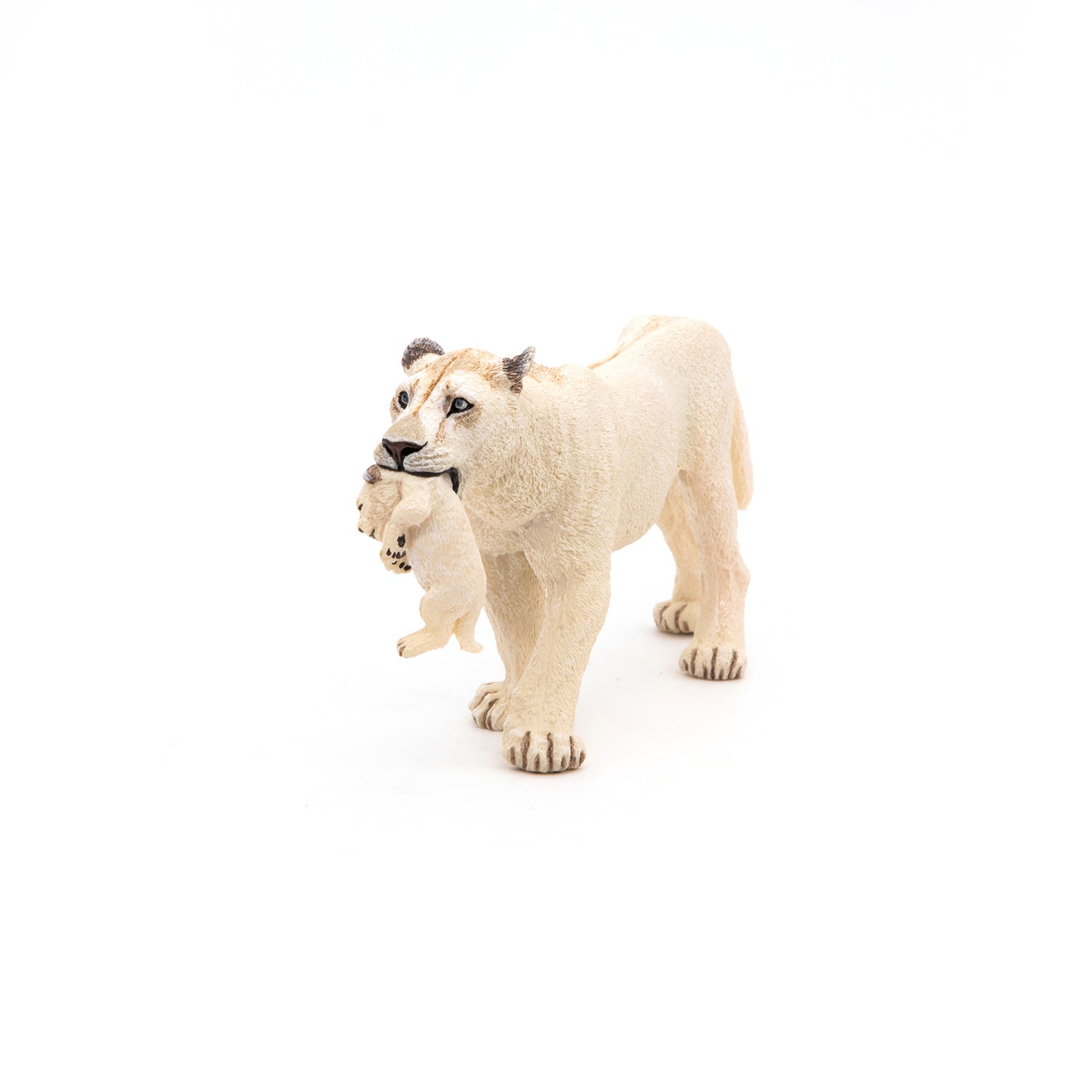 Figurine Lionne blanche avec lionceau Papo - animal sauvage