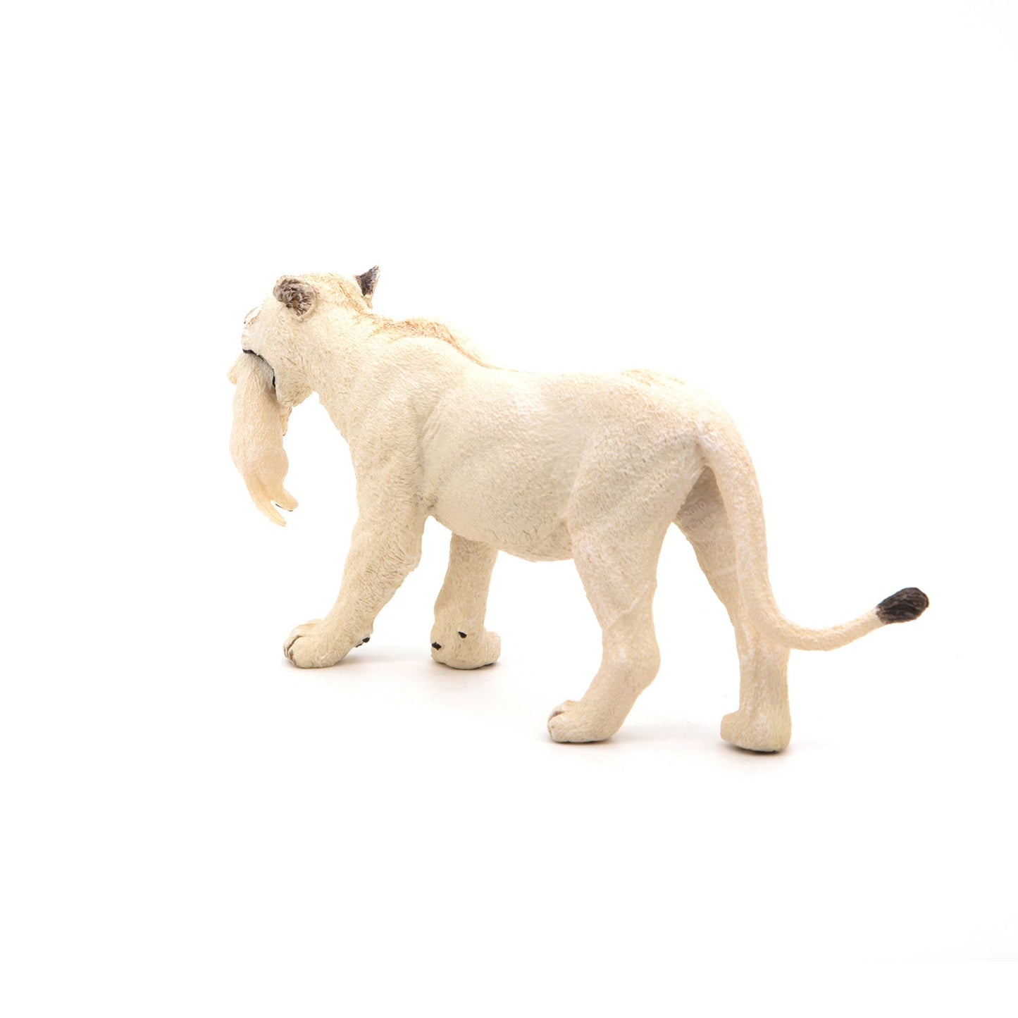 Figurine Lionne blanche avec lionceau Papo - animal sauvage