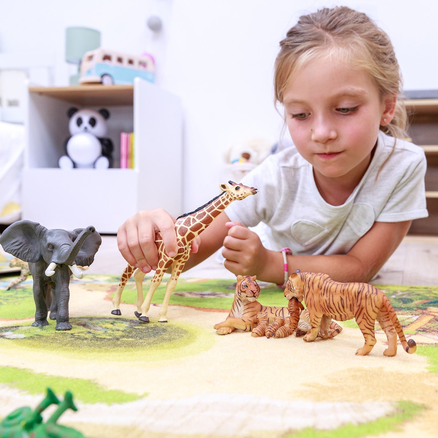 Figurine Tigresse et son bébé Papo - animal sauvage