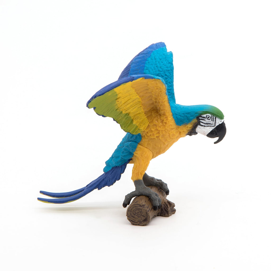 Figurine Perroquet Ara bleu Papo - animal sauvage
