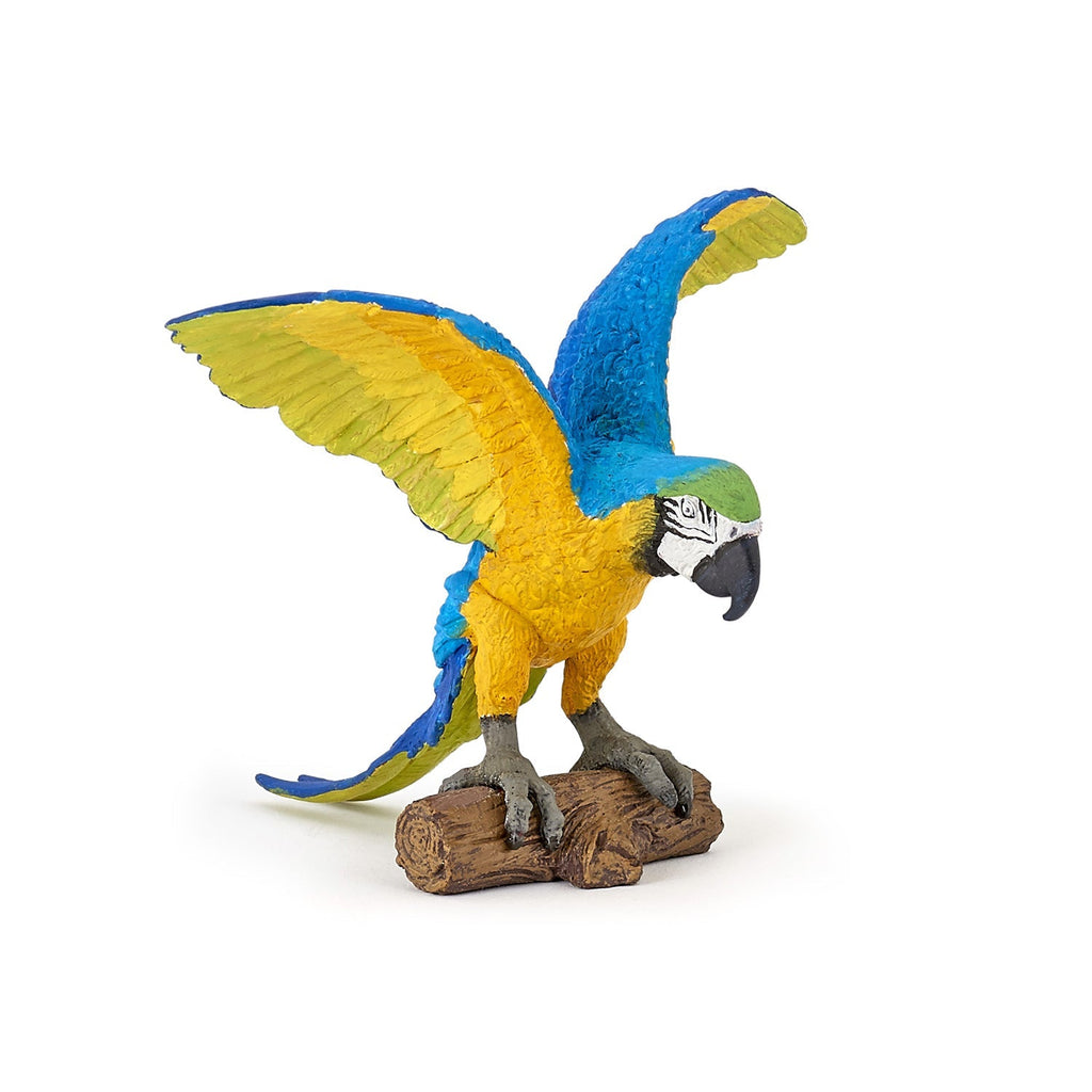 Figurine Perroquet Ara bleu Papo - animal sauvage
