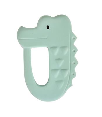 Tikiri: ANNEAU DE DENTITION - MON PREMIER ANIMAL SAFARI / CROCODILE 7x10.5cm, en caoutchouc naturel, sur carte, 0+