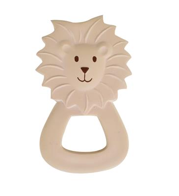 Tikiri: ANNEAU DE DENTITION - MON PREMIER ANIMAL SAFARI / LION 7x12cm, en caoutchouc naturel, sur carte, 0+