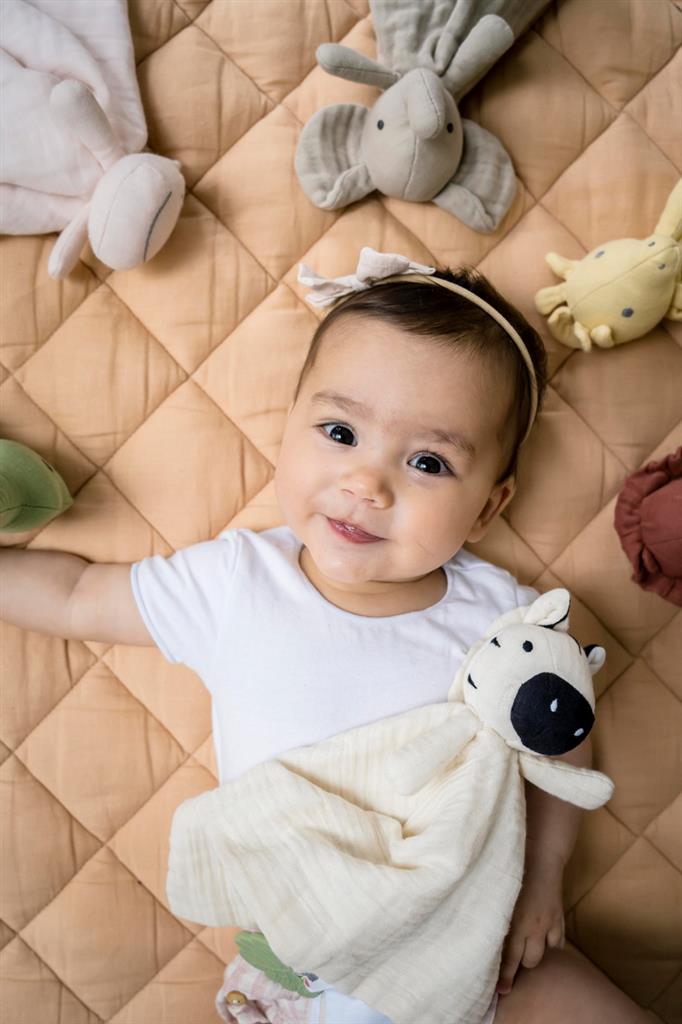 doudou elephant avec support de dentition tikiri 