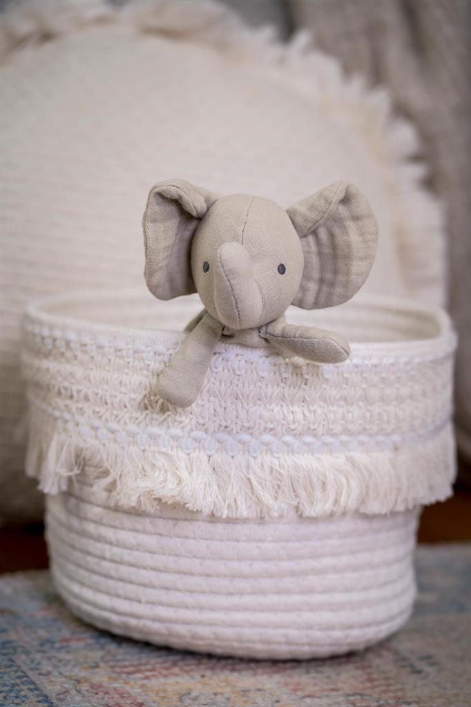 doudou elephant avec support de dentition tikiri 