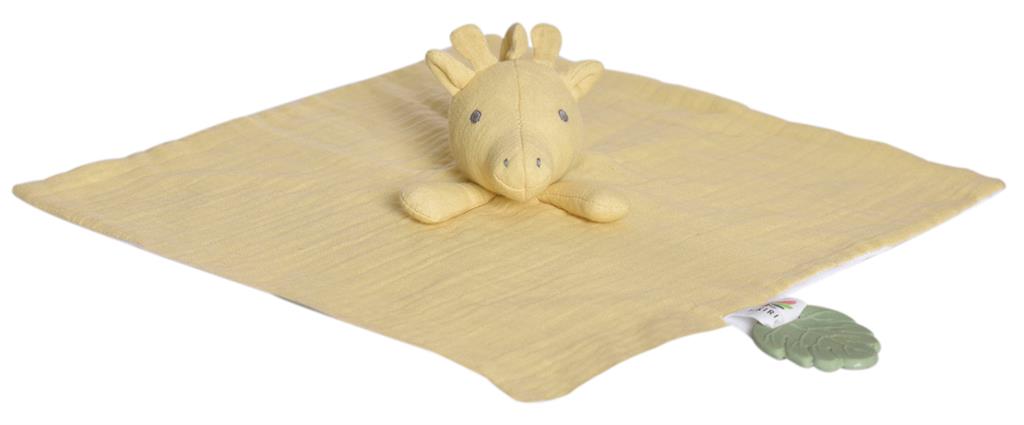 doudou girafe avec support de dentition tikiri 