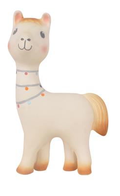 Tikiri Lilith le Llama: LAMA - HOCHET en caoutchouc naturel 18cm, en boîte, 0+