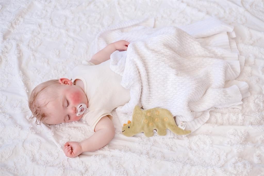 jouet a froisser doudou dinausore triceratops tikiri 