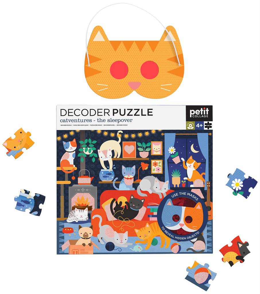 Puzzle Aventures de Chat 100 pièces - détail
