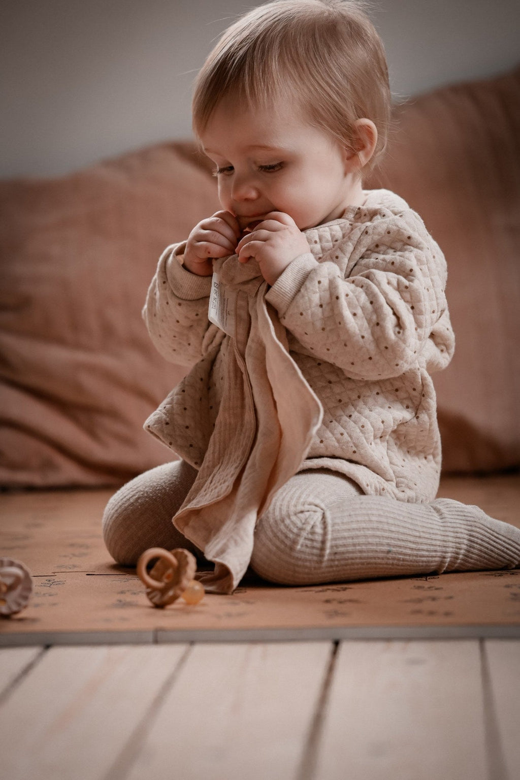 Doudou avec anneau de dentition Crème Natruba – vue produit 2
