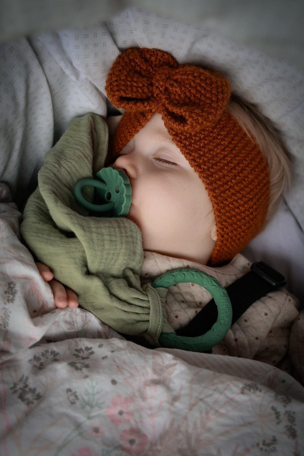 Doudou avec anneau de dentition Vert Natruba – vue produit 2