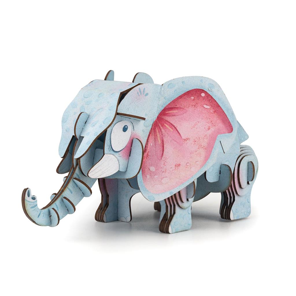 3D Puzzle Construction - African Elephant