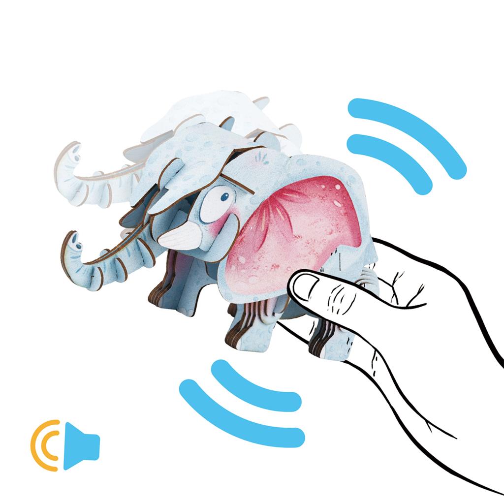 3D Puzzle Construction - African Elephant