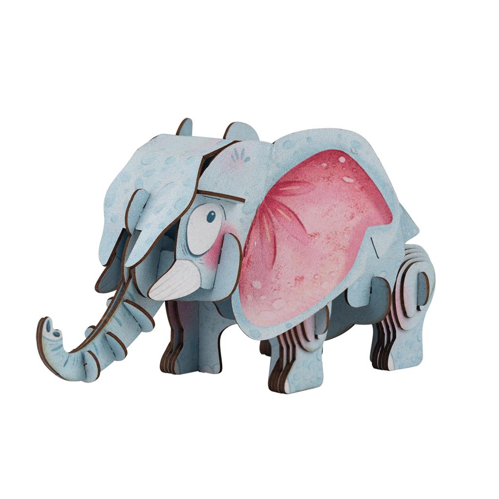 3D Puzzle Construction - African Elephant