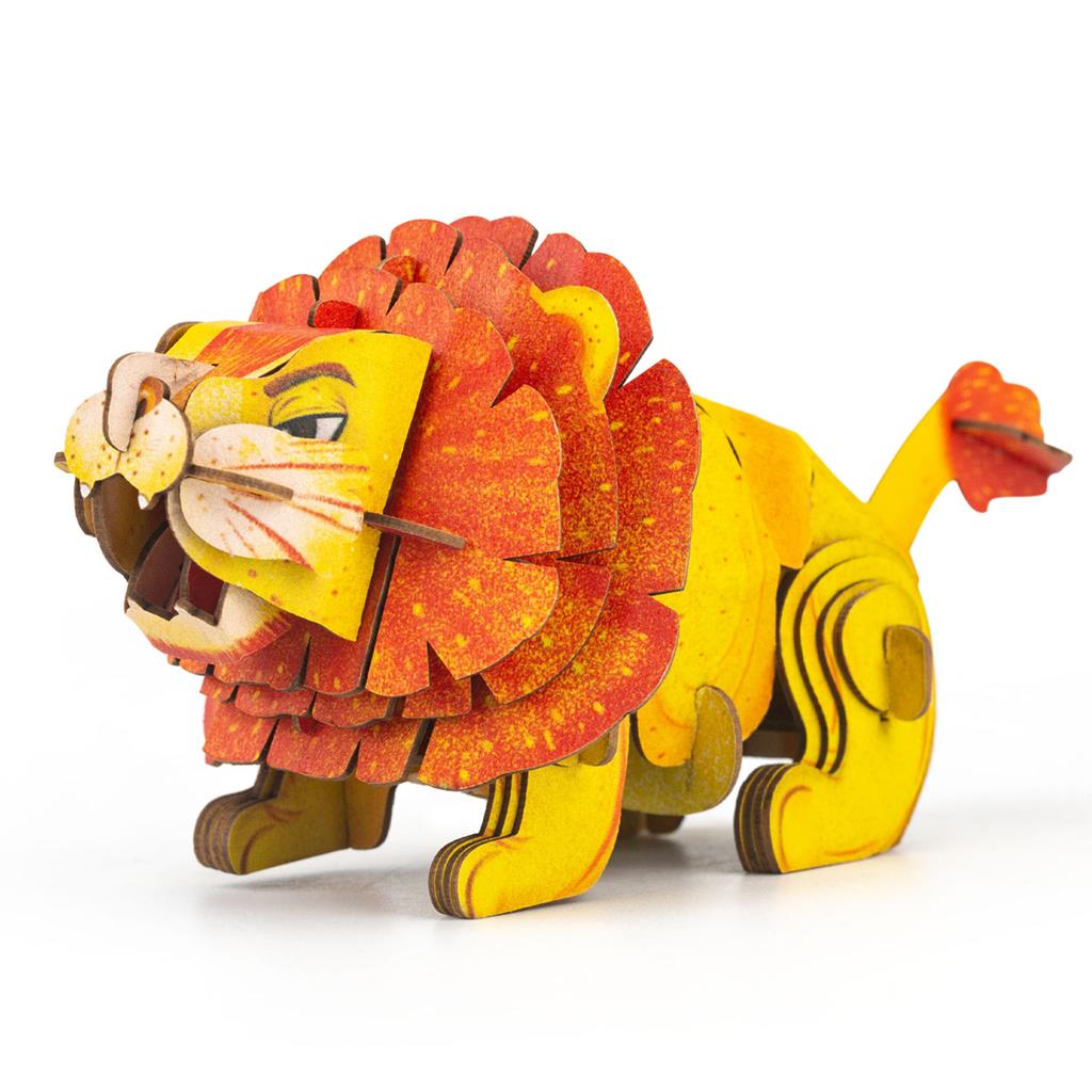 3D Puzzle Construction - Lion