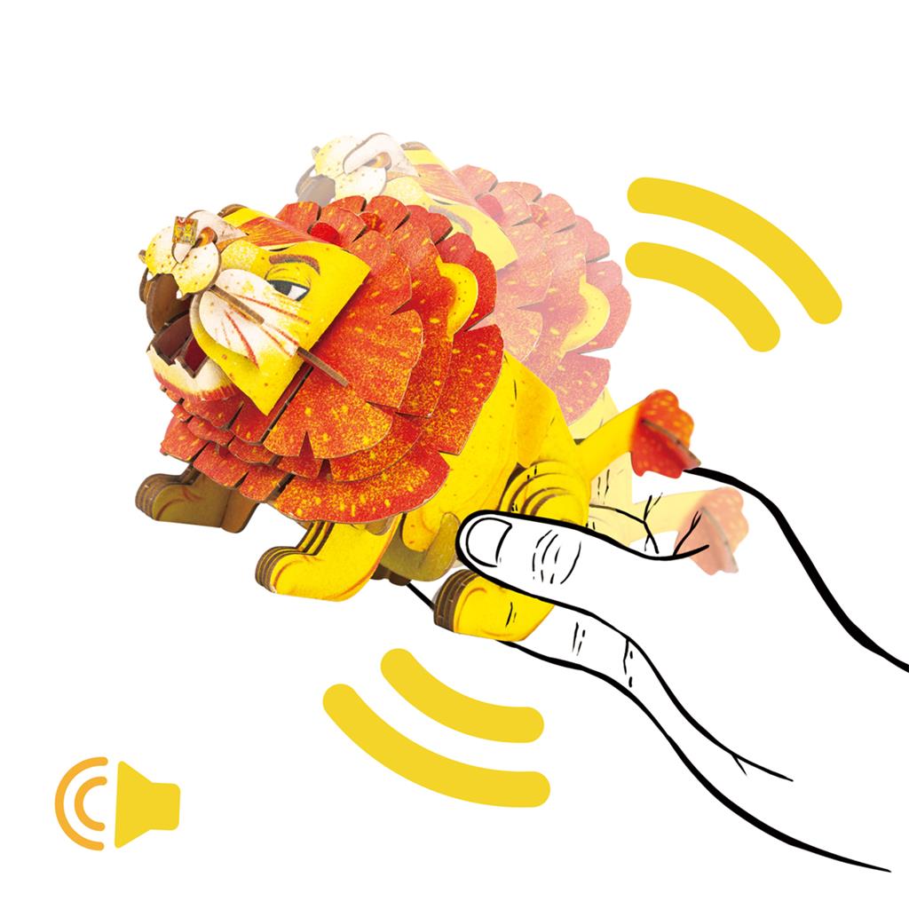 3D Puzzle Construction - Lion