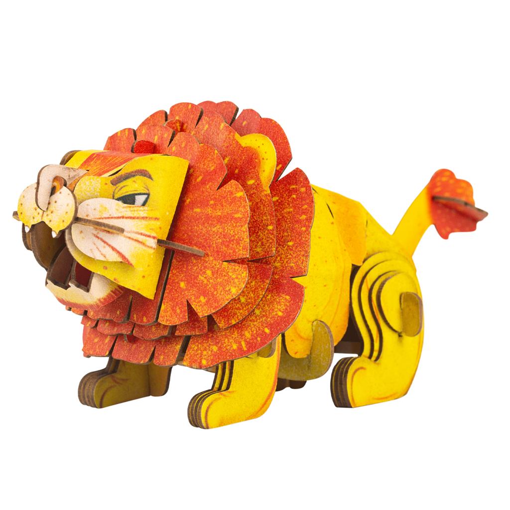 3D Puzzle Construction - Lion