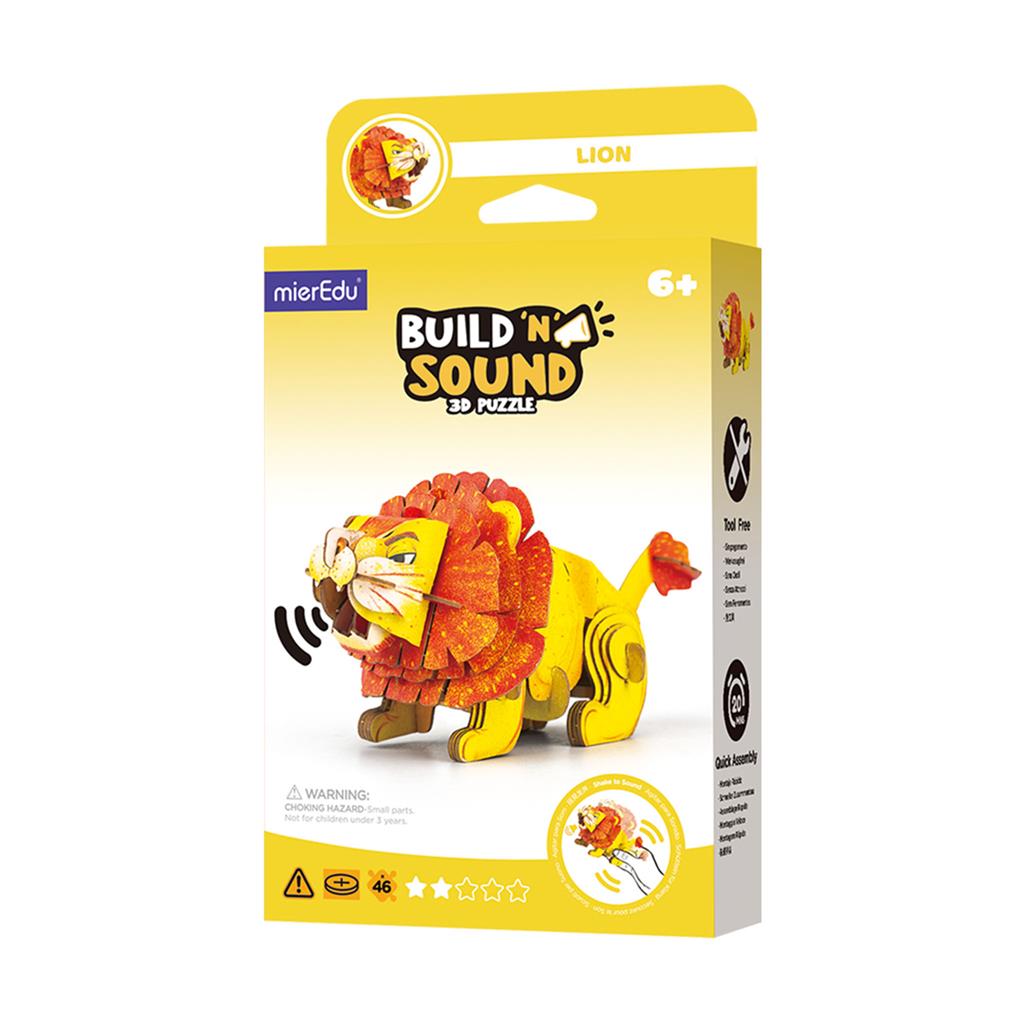 3D Puzzle Construction - Lion