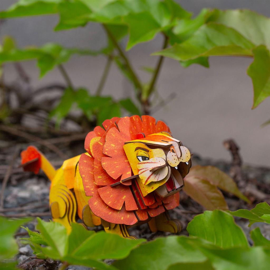 3D Puzzle Construction - Lion