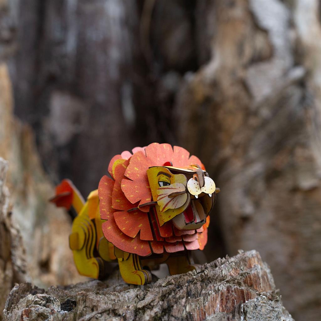 3D Puzzle Construction - Lion
