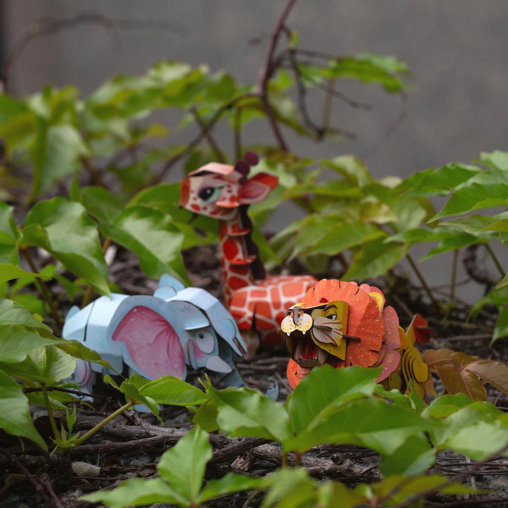 3D Puzzle Construction - Lion