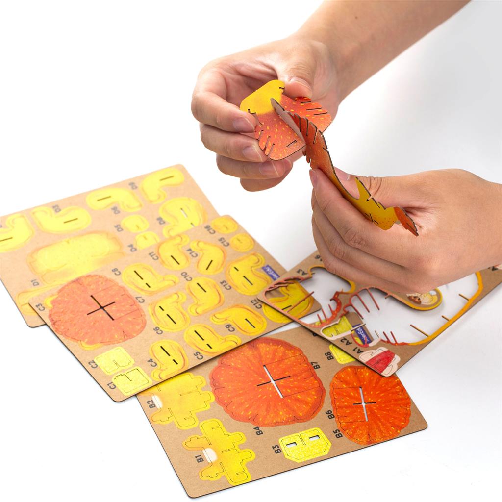 3D Puzzle Construction - Lion