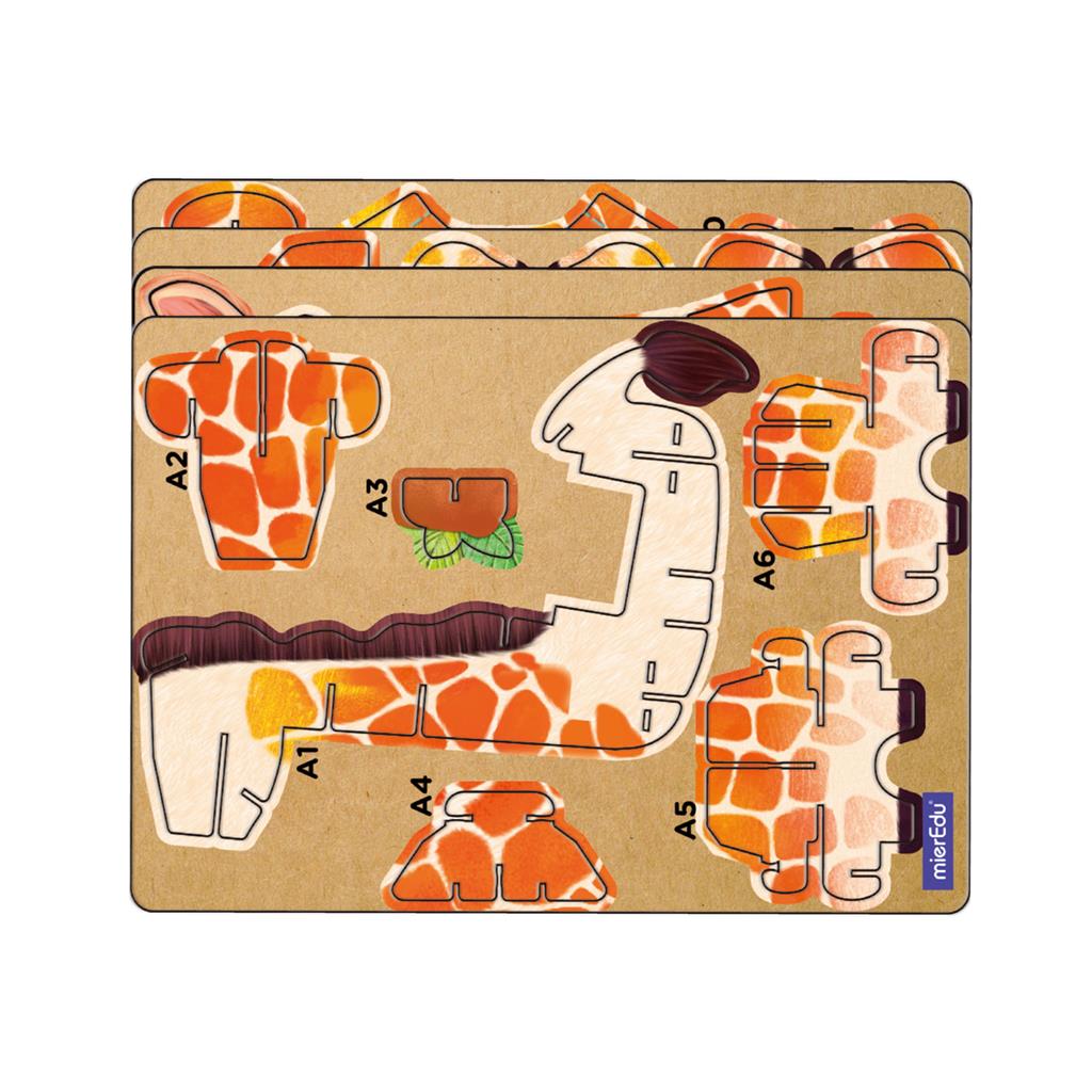 3D Puzzle Construction - Giraffe