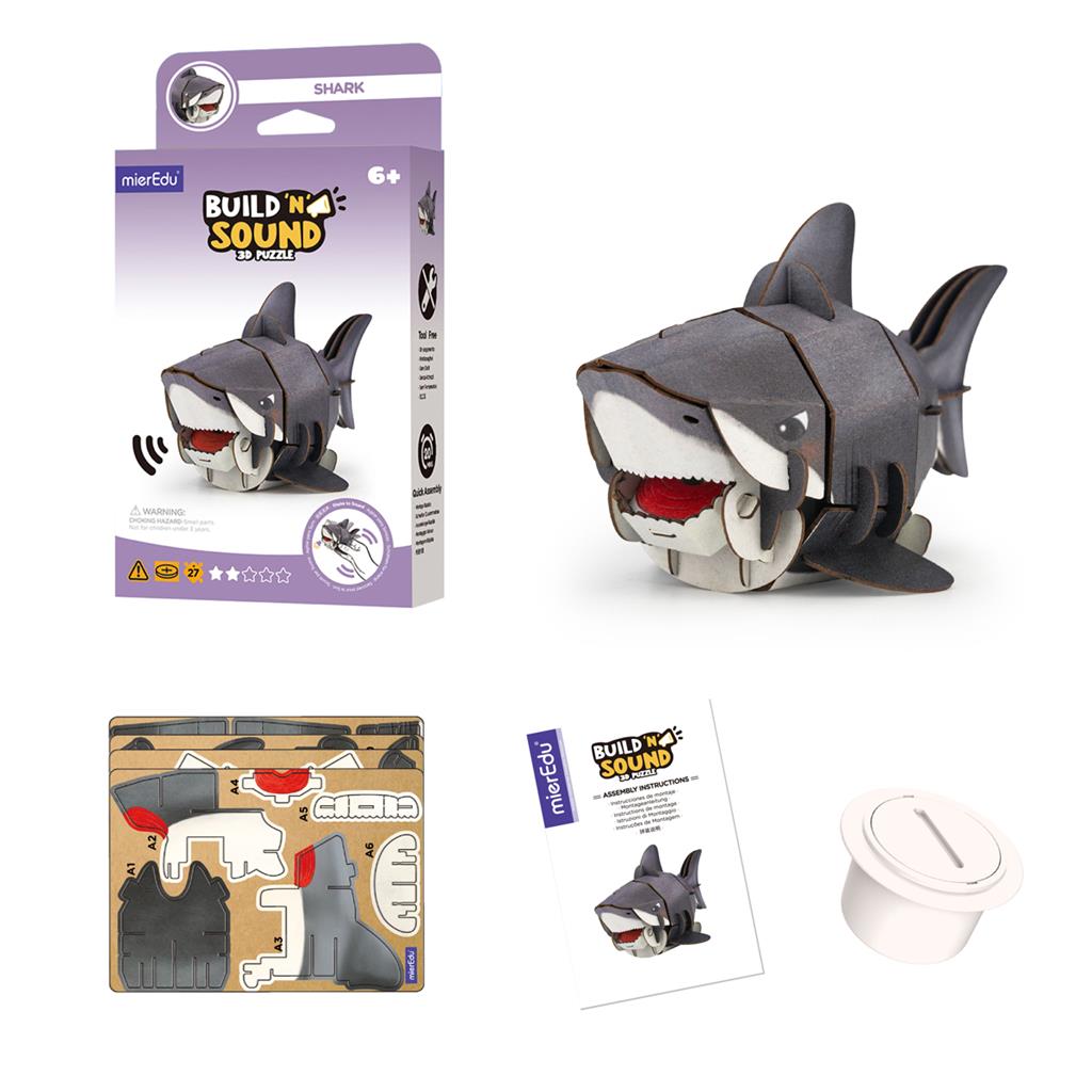 Puzzle 3D Construction - Requin