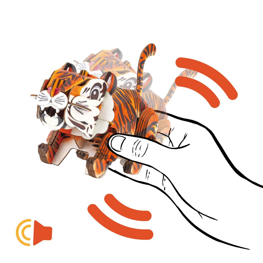 Puzzle 3D Construction - Tigre