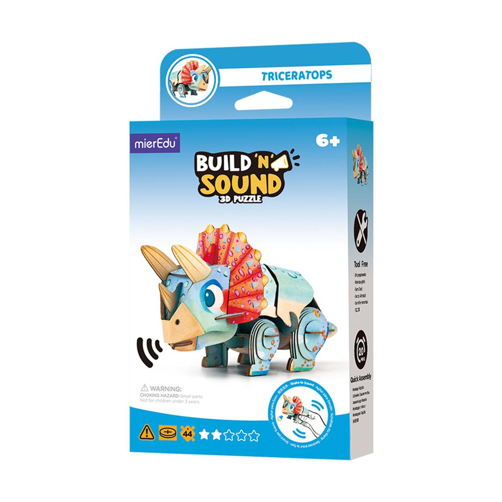 Puzzle 3D Construction - Triceratops