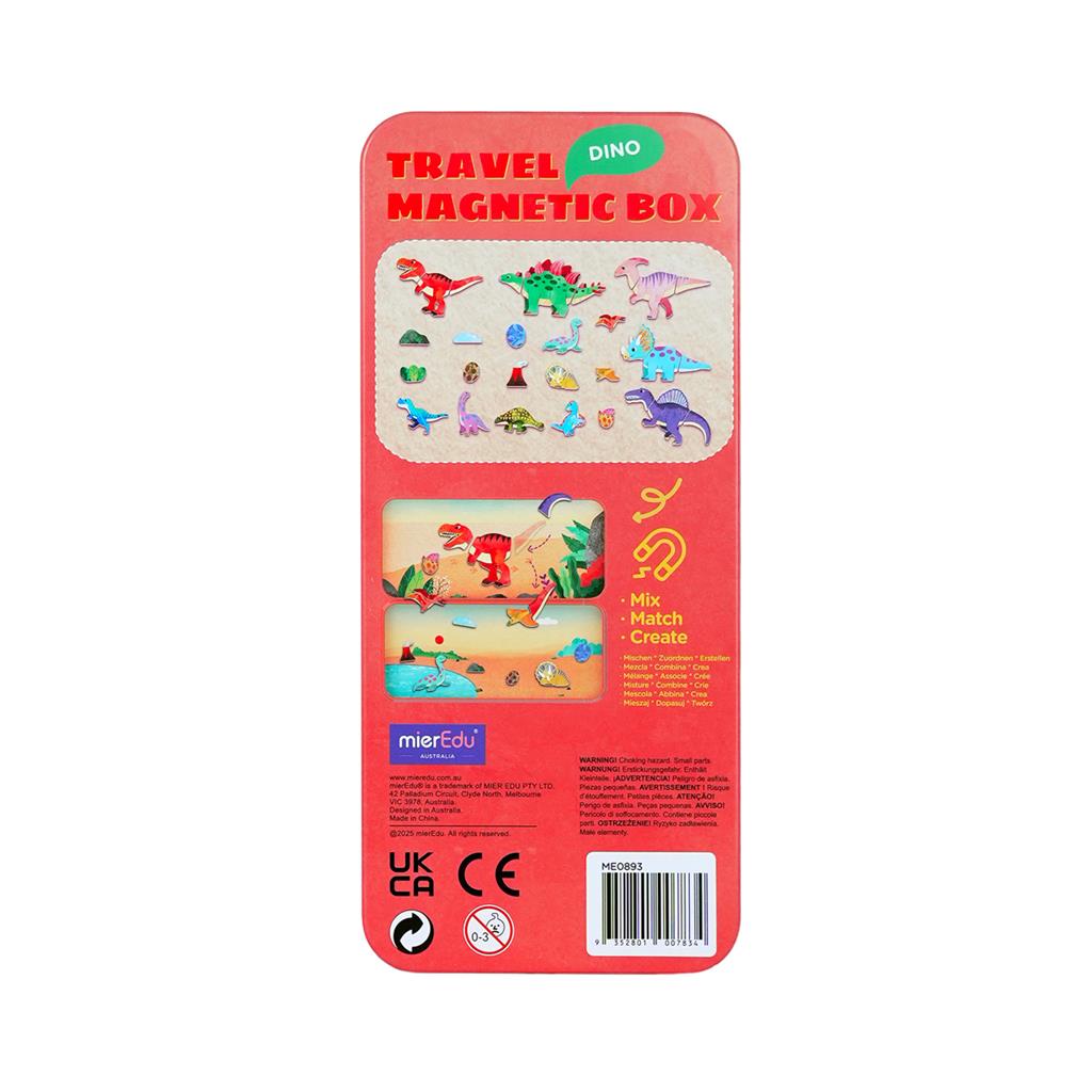 Puzzle magnétique Dinosaures mierEdu - pièces