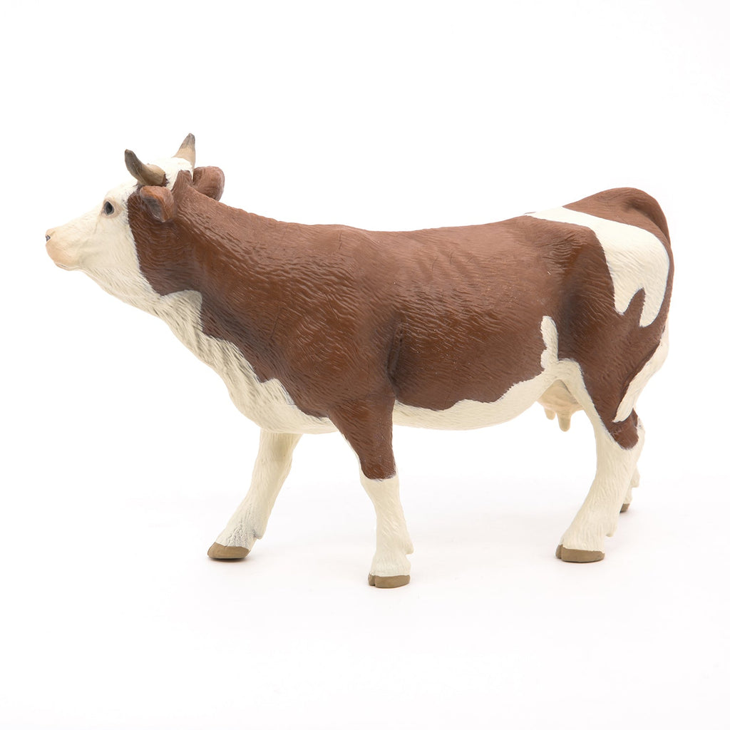 Figurine Vache simmental Papo - animal de la ferme