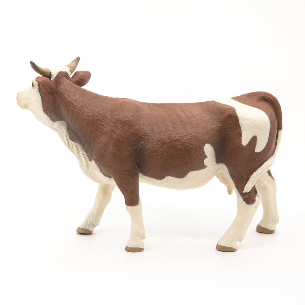 Figurine Vache simmental Papo - animal de la ferme
