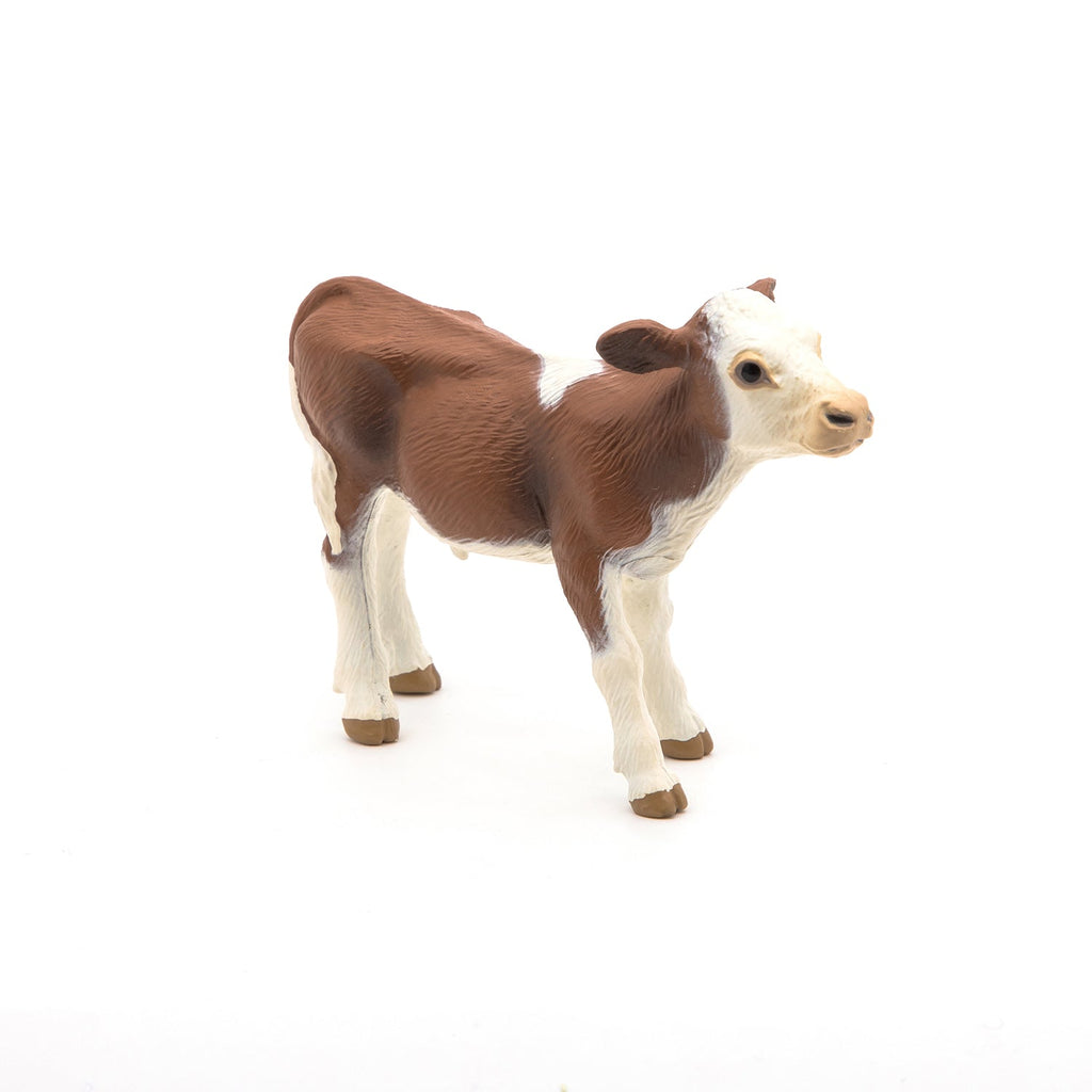 Figurine Veau simmental Papo - animal de la ferme