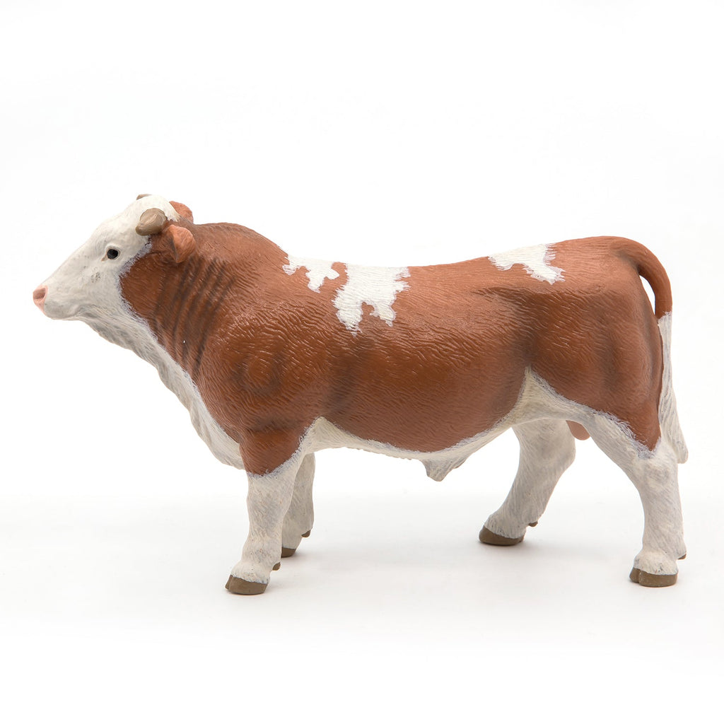 Figurine Taureau simmental Papo - animal de la ferme