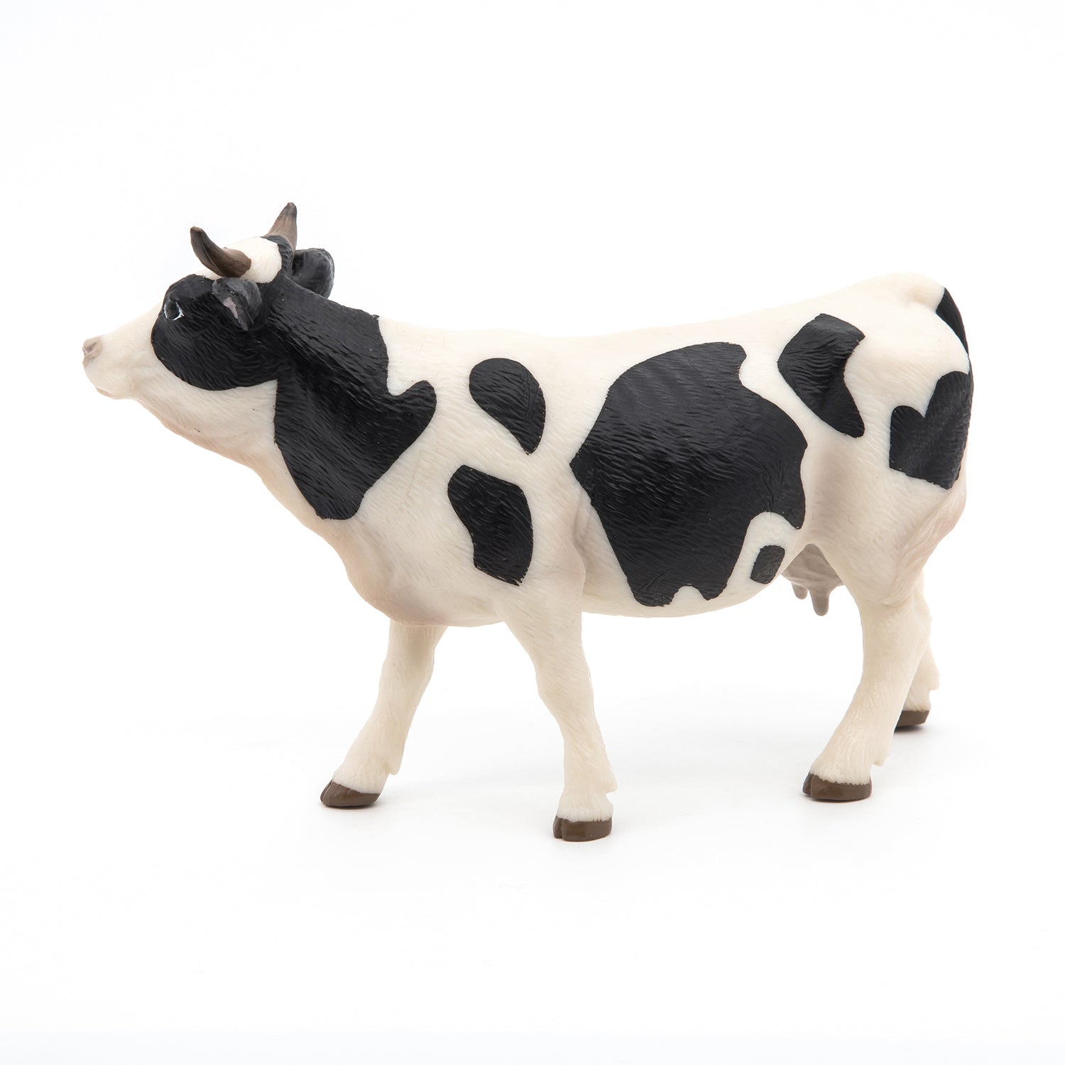 Figurine Vache noire et blanche Papo - animal de la ferme