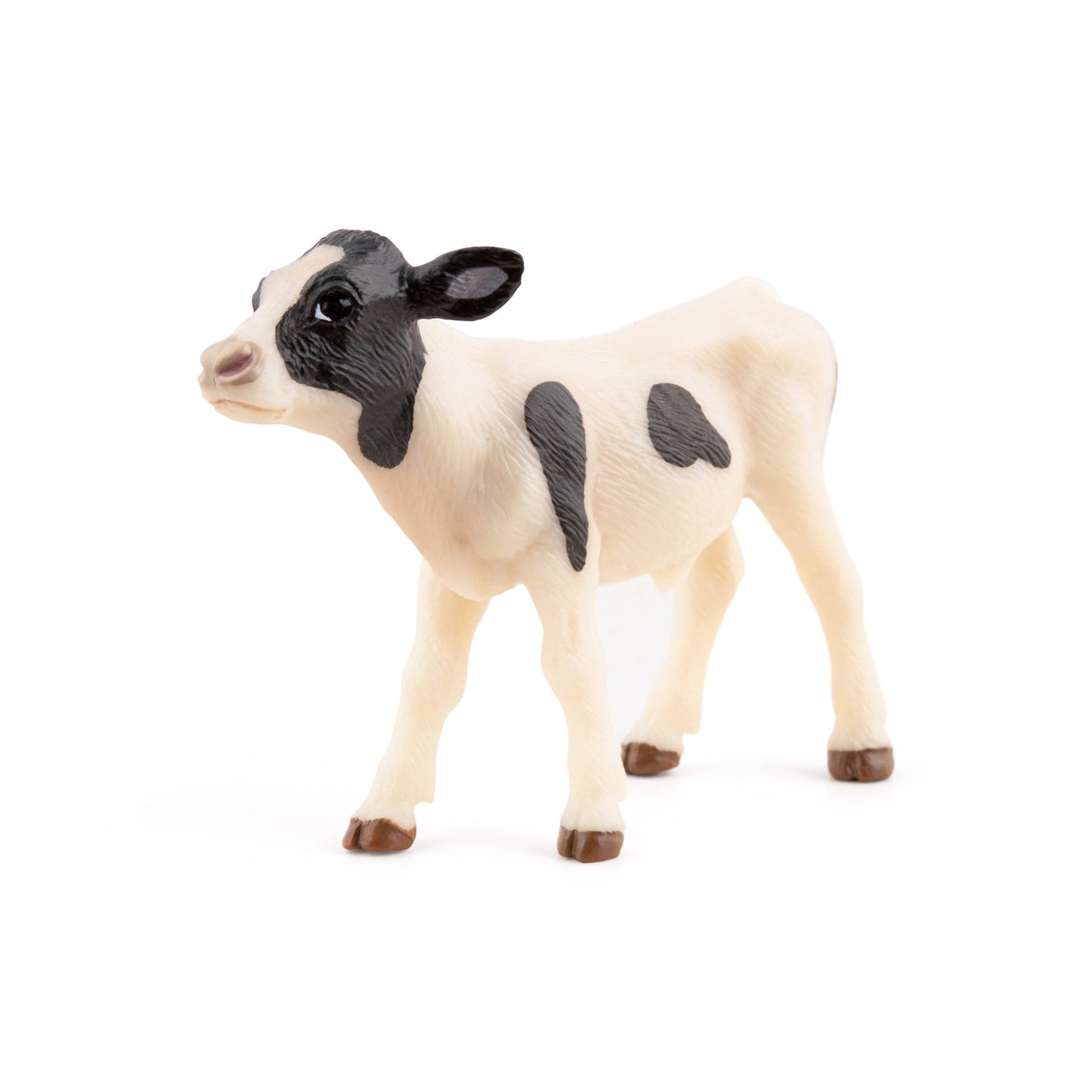 Figurine Veau noir et blanc Papo - animal de la ferme
