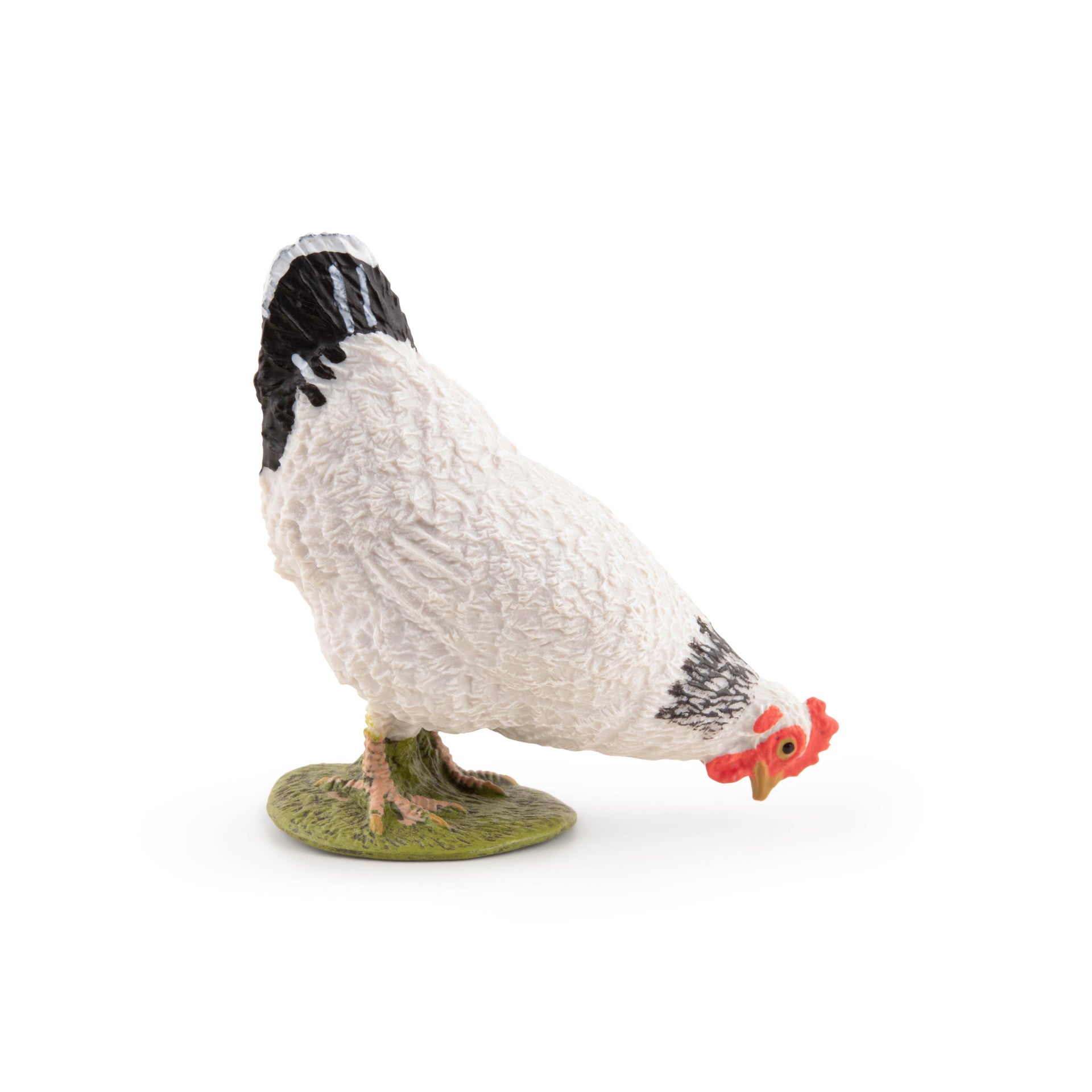 Figurine Poule blanche picorant Papo - animal de la ferme