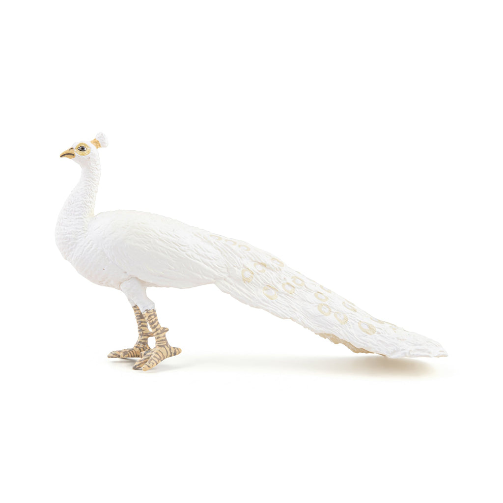 Figurine Paon blanc Papo - animal de la ferme