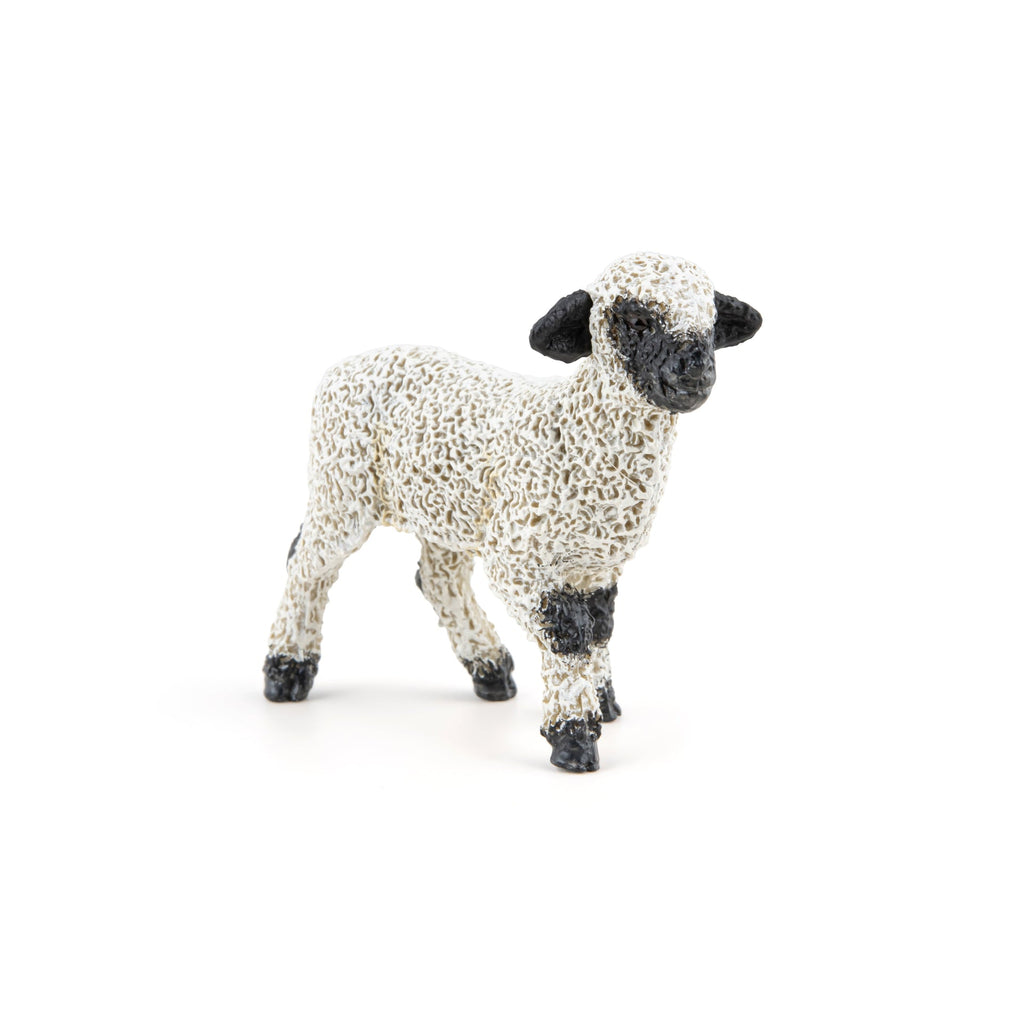 Figurine Agneau nez noir du Valais Papo - animal de la ferme