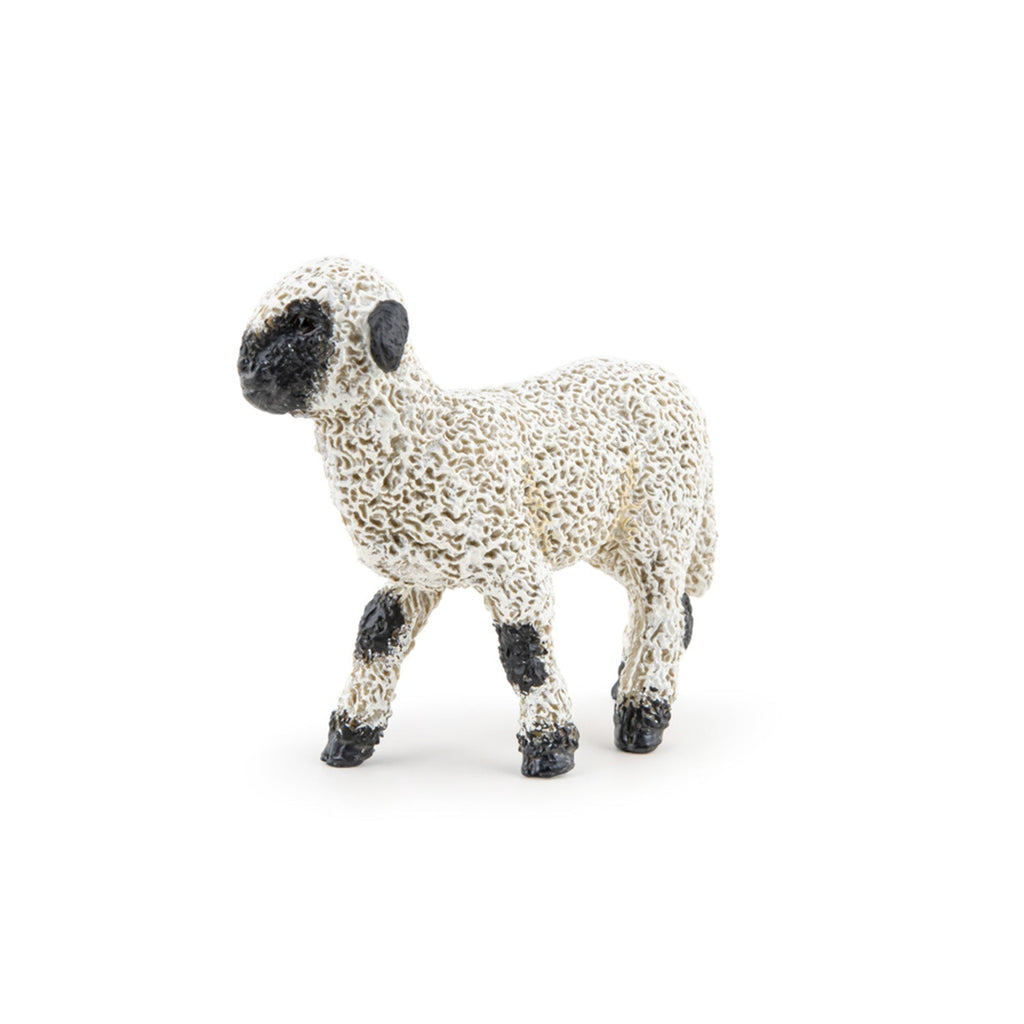 Figurine Agneau nez noir du Valais Papo - animal de la ferme