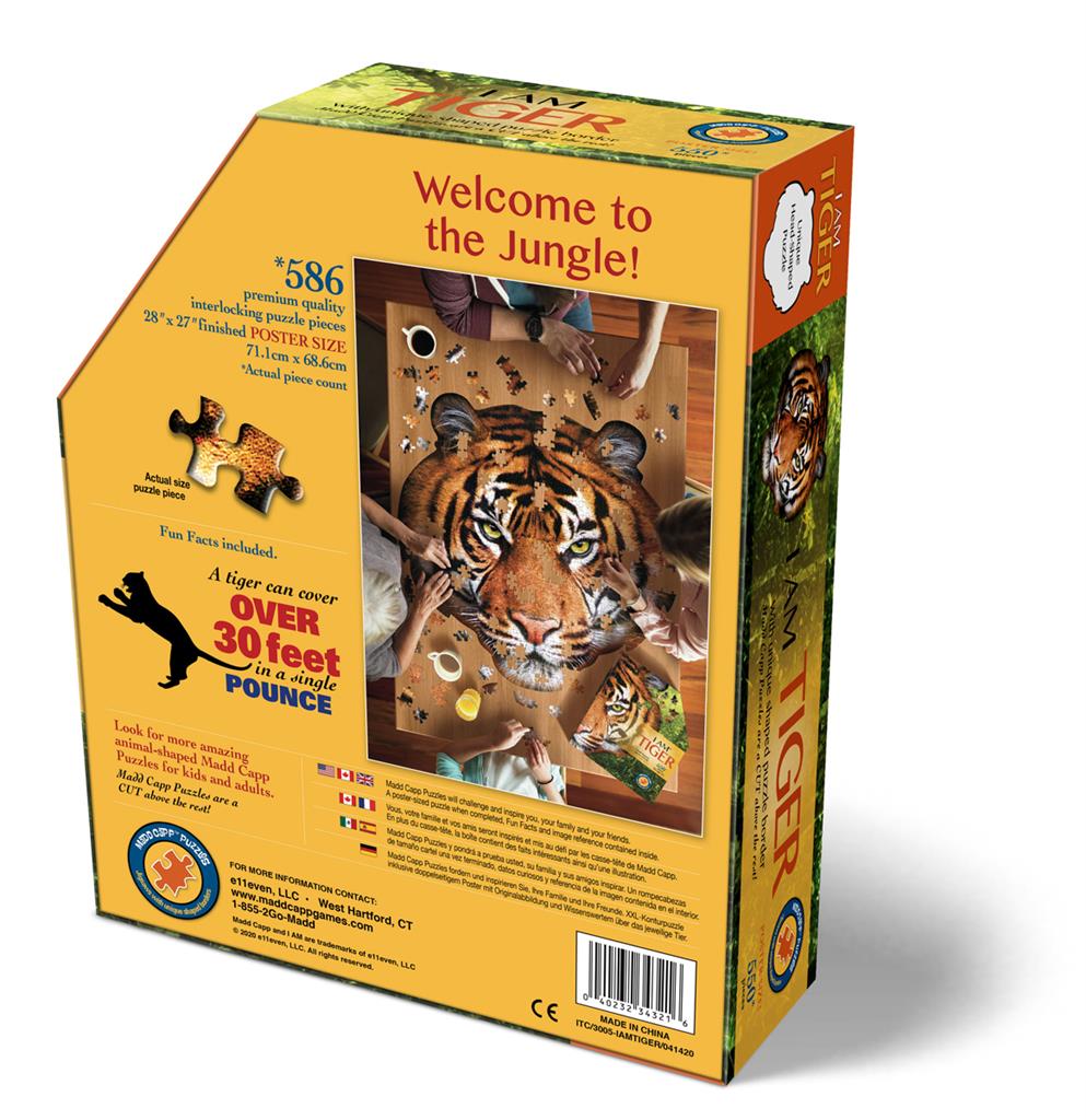 Boîte du puzzle Tigre 550 pièces Madd Capp