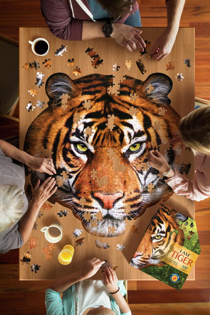 Puzzle Tigre Madd Capp 550 pièces - vue assemblée